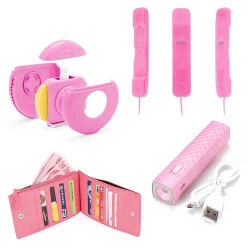 Pink Set Accessori da borsa 